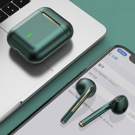 J18 Draadloze Oortjes - True Touch Control TWS Oordopjes Bluetooth 5.0  Wireless Ear Buds Earphones Oortelefoon Rose Gold